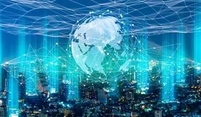 abstract background with lots of light spots