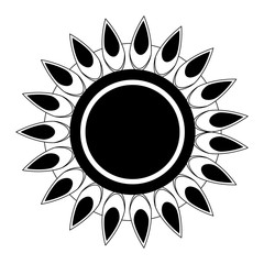 well being relax healthy cartoon in black and white