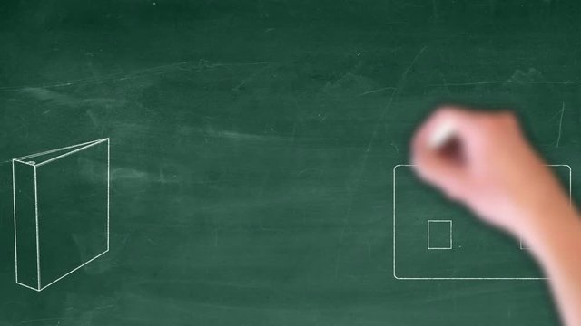 affaires scolaires tableau vert