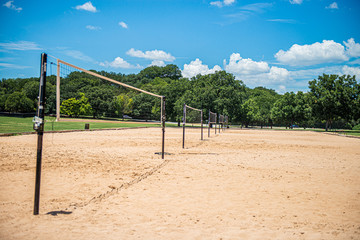 volleyball net on Zilker Park Austin TX