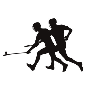 Hurling Player Silhouette