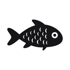 Fish icon isolated vector symbol