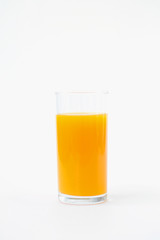 glass of juice isolated on white background