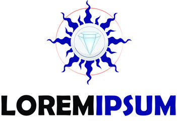 Sun and Diamond Logo
