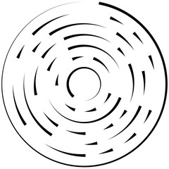 Radial ray, beam lines. Circular radiation stripes pattern. Gleam, sparkle effect. Glaze, flare, aurora design. Sunburst, starburst concentric lines as twinkle, radiance, glitter illustration.