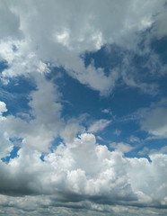 blue sky with clouds