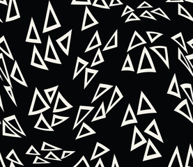 Obraz premium abstract geometric triangle pattern for seamless background, simple minimalist graphic , retro decoration and fabric