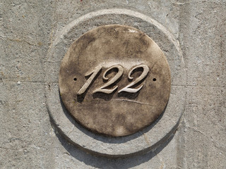 House number one hundred twenty two