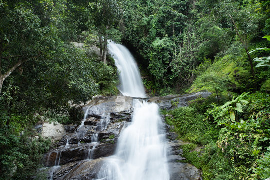 Huai Sai Lueang Waterfall in Inthanon National Park. © erika8213