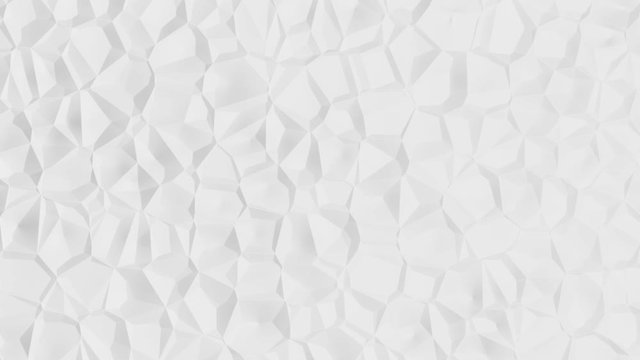 abstract white background of moving geometric structures, seamless looping