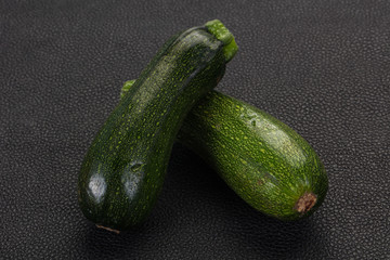 Raw ripe zucchini