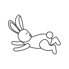 Isolated rabbit cartoon vector design