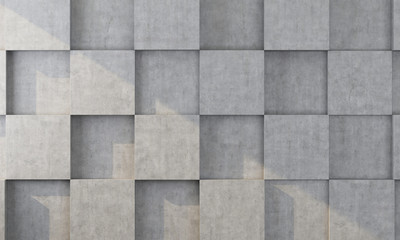 background of protruding concrete cubes