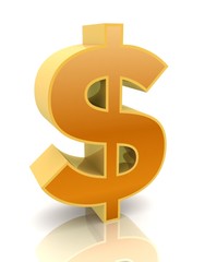 Fototapeta premium dollar sign concept 3d illustration