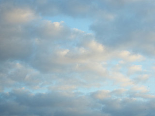 Obraz premium Sky with clouds at sunrise background