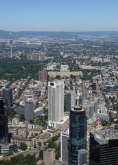 Fototapeta premium Skyline von Frankfurt