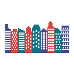 Isolated city vector design