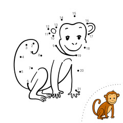 Dot to dot. Coloring book.