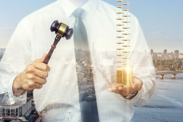 The auctioneer gets the coins .