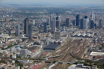 Fototapeta na wymiar Luftbild von Frankfurt