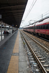Obraz na płótnie Canvas Estrada de ferro pela europa com suas estações e pontes em varios paises