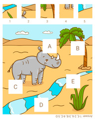 Find the missing pieces. Rhino.