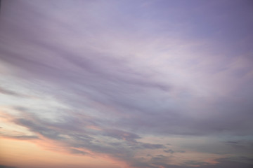 Naklejka na ściany i meble Beautiful sunrise sky in purple colors