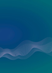 Wave contour illustration background
