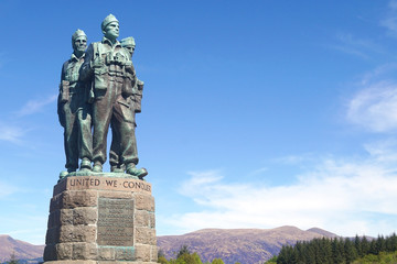 Commando Memorial near Spean Bridge in the Scottish highlands