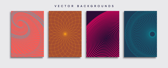 Minimal Vector cover designs. Future Poster template.