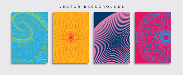 Minimal Vector cover designs. Future Poster template.