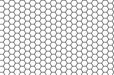 Honeycomb monochrome honey seamless pattern Vector eps hexagons of geometric shapes mosaic background