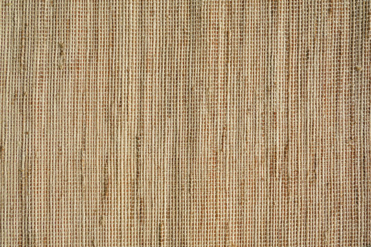 Grober Stoff aus Leine oder Sackleine mit Struktur. Textur und Hintergrund 