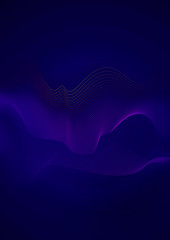 Wave contour illustration background