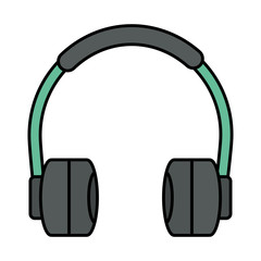 audio earphones technology gadget icon