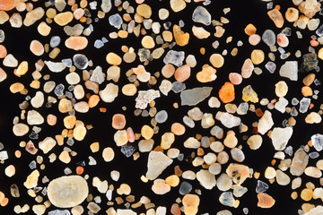 Extreme close-up of coral sand grains