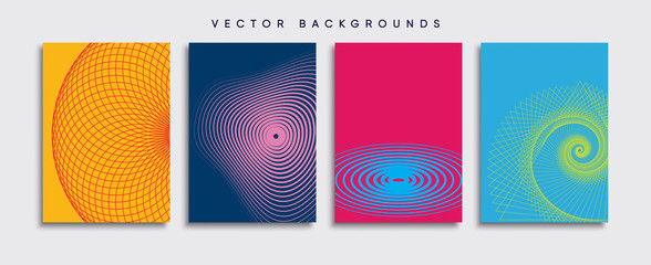 Minimal Vector cover designs. Future Poster template.