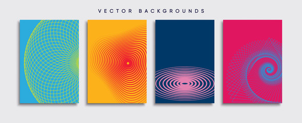 Minimal Vector cover designs. Future Poster template.