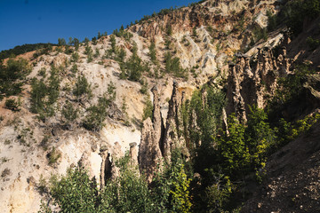 Natural phenomenon Devil's Town / Đavolja varoš in southern Serbia