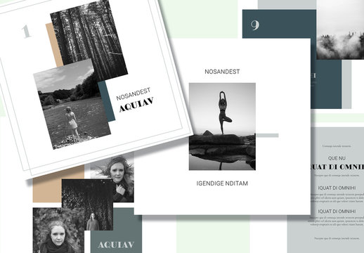 Olive Colored Social Media Post Layouts