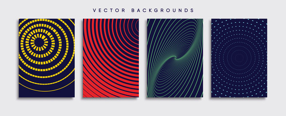 Minimal Vector cover designs. Future Poster template.