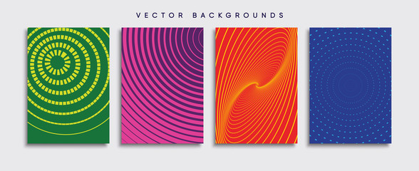 Minimal Vector cover designs. Future Poster template.