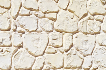 Stone wall, light background,photo