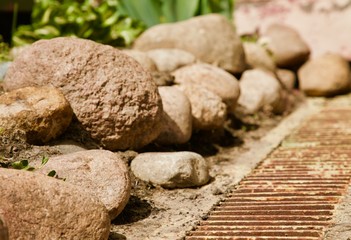 stones in the garden