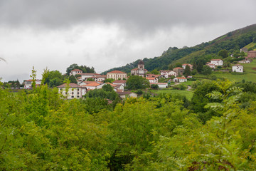 Fototapeta premium Overview of towns in Navarra
