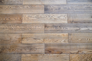 Seamless oak parquet pattern , natural flooring of rich brown color