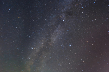 night dark starry sky with milky way