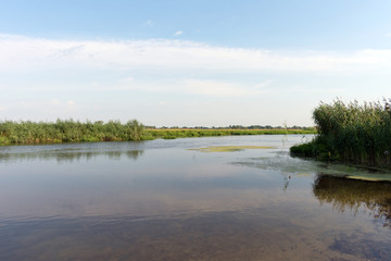 Panoramic View of Havel at Westhavelland, Havelaue, Brandenburg, Germany