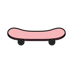 skateboard sport equipment isolated icon