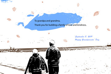 Happy grandparents' day September 8 2019 love forever grandparents and grandchildren thank you appreciation